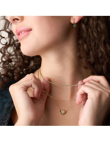 Collar FOSSIL FASHION HEART GOLD JF04856710