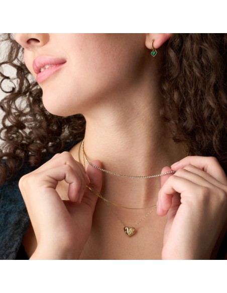 Collar FOSSIL FASHION HEART GOLD JF04856710