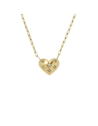 Collar FOSSIL FASHION HEART GOLD JF04856710