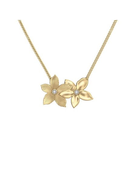Collar FOSSIL FASHION FLOWERS GOLD JF04970710