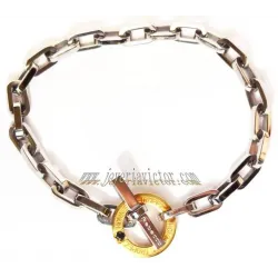 Pulsera REBECCA acero y bronce 2